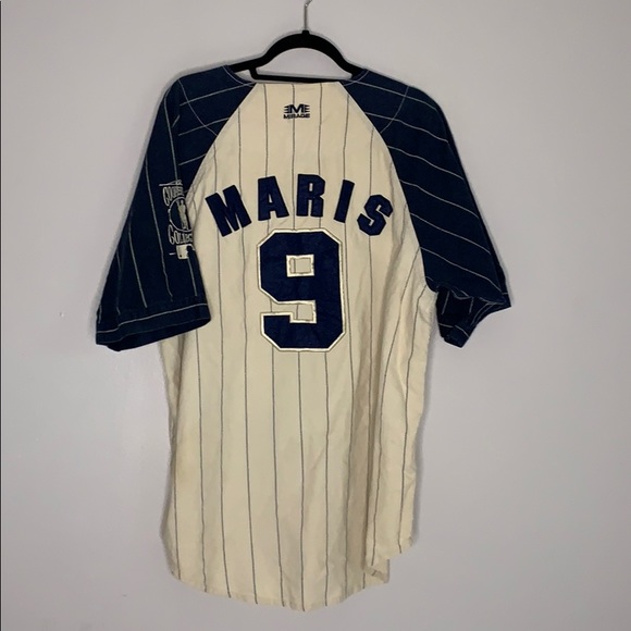 VTG MLB 9 Maris NY Yankee Cooperstown Jersey Large - Picture 2 of 8